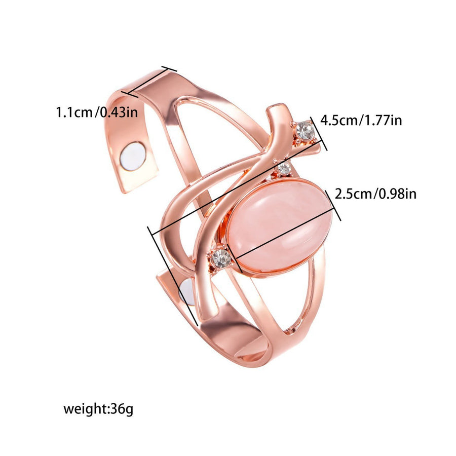Fashion Cat's Eye Pure Copper Magnet Bracelet for Style
