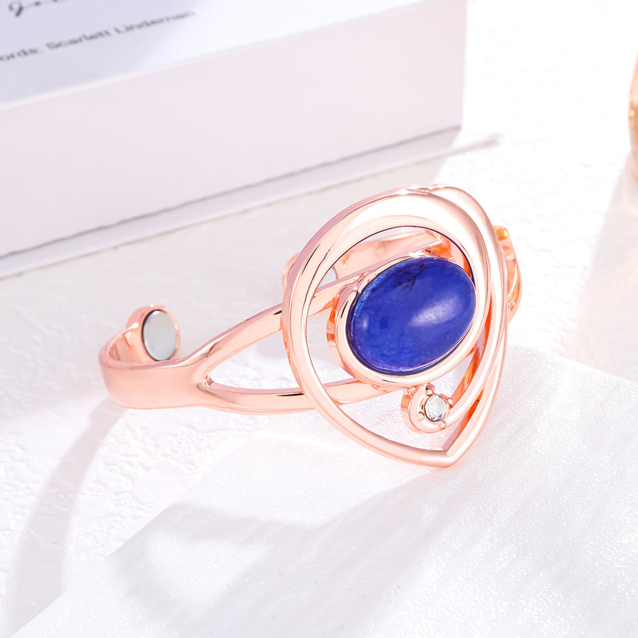 Fashion Cat's Eye Pure Copper Magnet Bracelet for Style