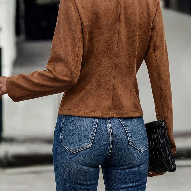 Spring and Autumn Retro Long-Sleeved Women's Coat - Trench Coat