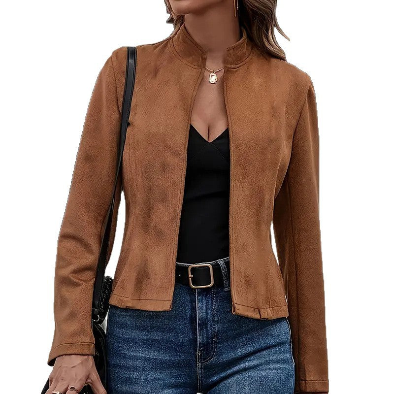 Spring and Autumn Retro Long-Sleeved Women's Coat - Trench Coat