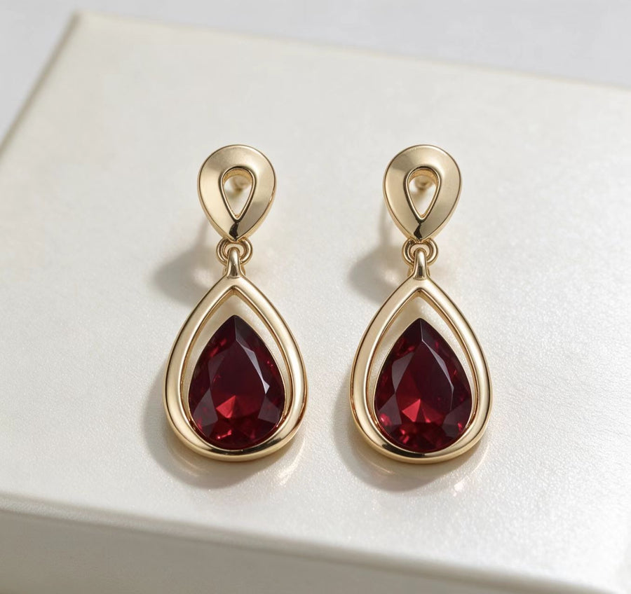 Midi-style Light-luxury Water-drop Earrings for Women
