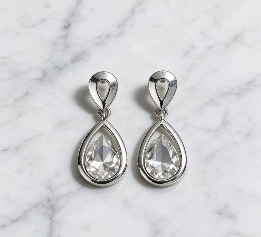 Midi-style Light-luxury Water-drop Earrings for Women