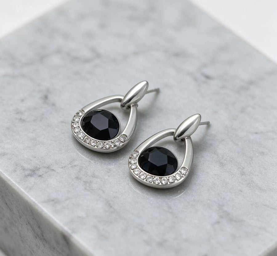 Waterdrop Shaped Stud Earrings for Women - Elegant Style