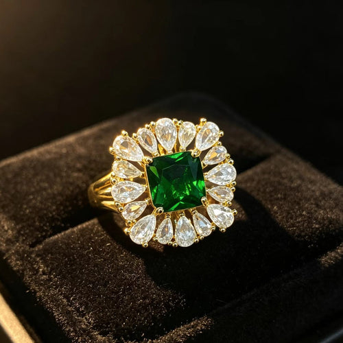 Fashionable Gemstone Ring with European and American Style