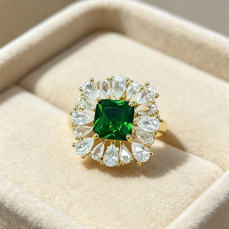 Fashionable Gemstone Ring with European and American Style