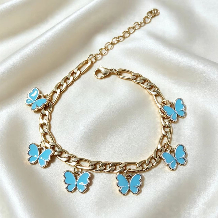 Niche Designer Inspired Butterfly Series Womens Pendant Bracelet