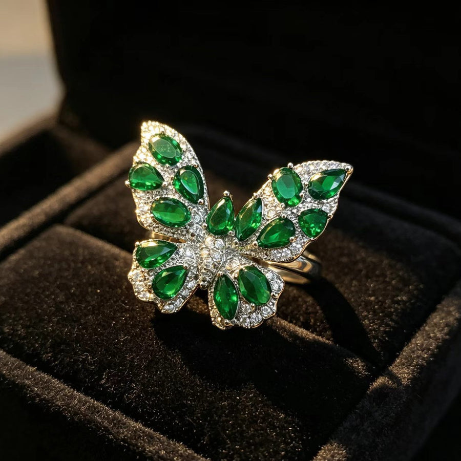 Retro Butterfly Ring - French Style Light Luxury Fashion