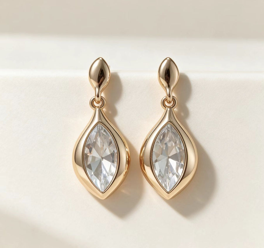 Stylish European and American Water Drop Earrings for Women