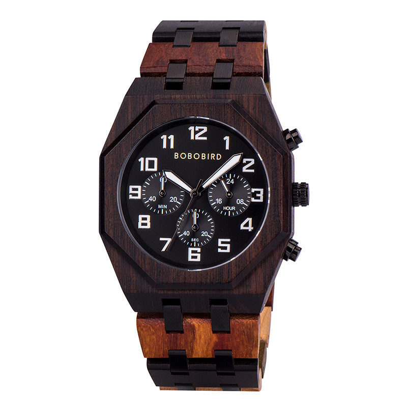 Wooden Watch T92 Quartz - Elegant Timepiece for Everyone