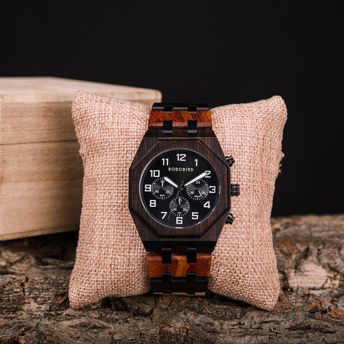 Wooden Watch T92 Quartz - Elegant Timepiece for Everyone