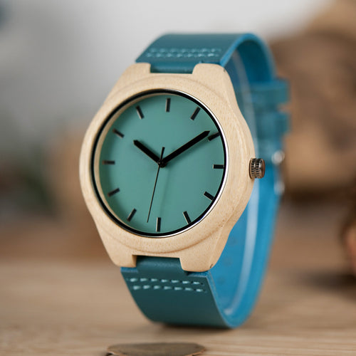 F20 Classic Wooden Analog Quartz Watch - Timeless Design
