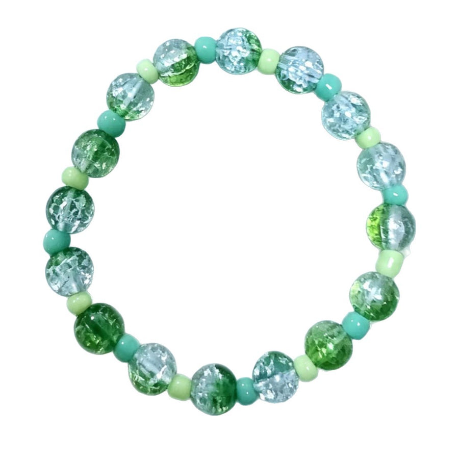 Summer 8mm Crystal Glass Bead Gradient Bracelet