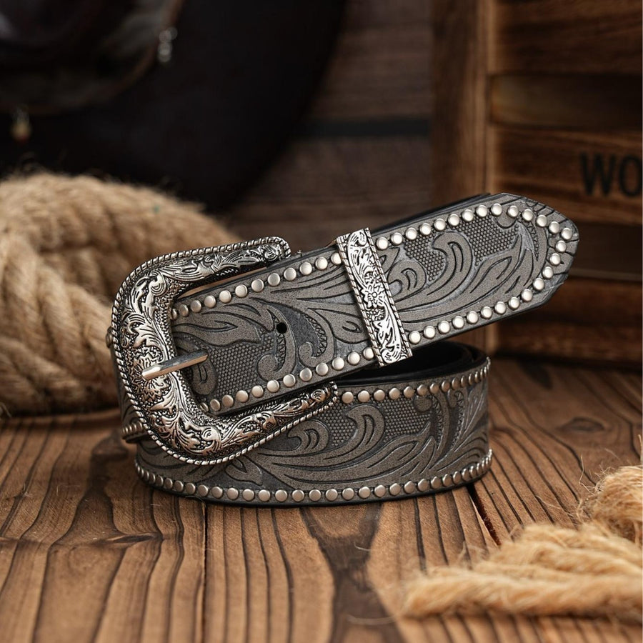Retro Western Cowboy Belt for Women - Stylish and Trendy