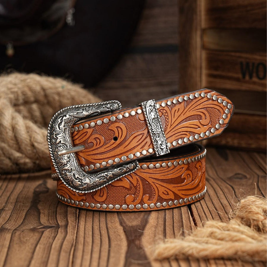Retro Western Cowboy Belt for Women - Stylish and Trendy