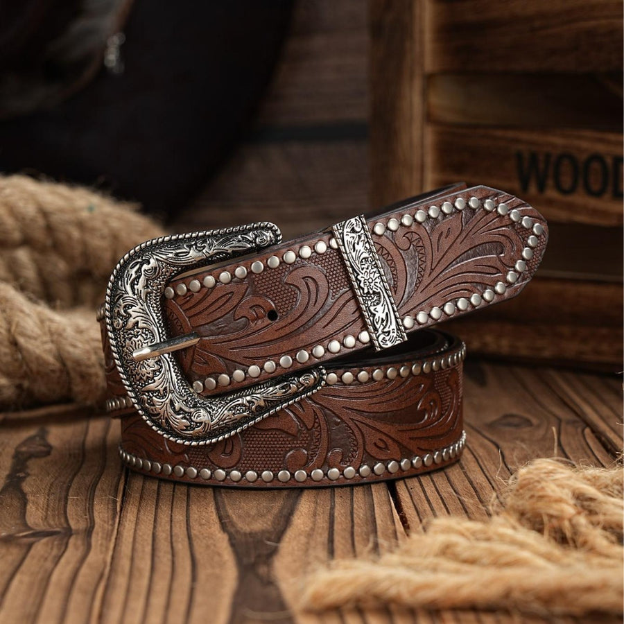 Retro Western Cowboy Belt for Women - Stylish and Trendy