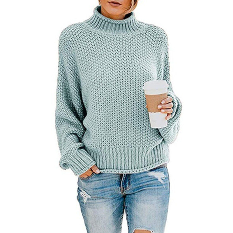 Batwing-sleeve Knit Sweater - Oversized Pullover Dress