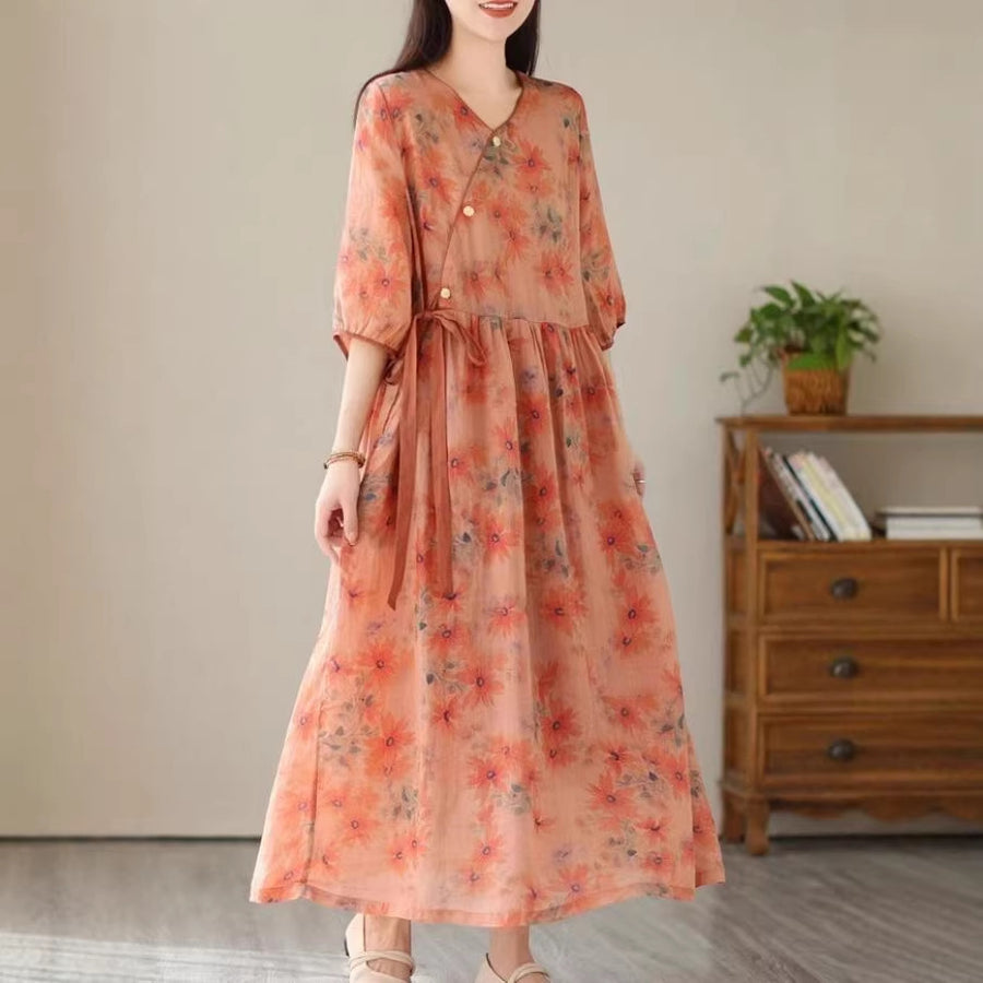 Lady's Patchwork Casual Versatile Dress for Every Occasion