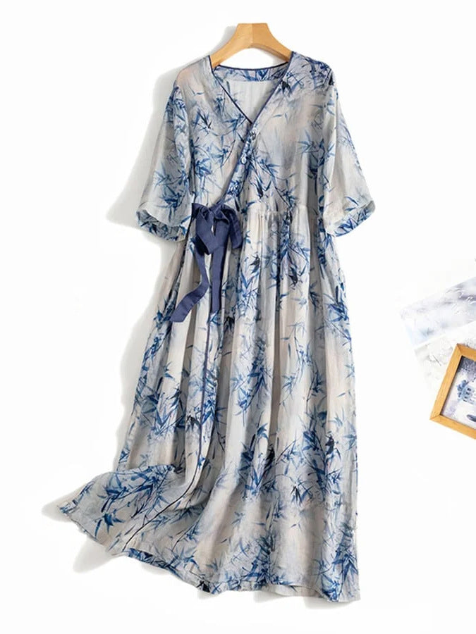Lady's Patchwork Casual Versatile Dress for Every Occasion