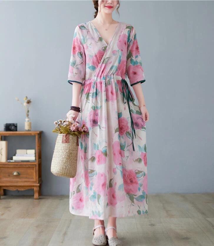 Lady's Patchwork Casual Versatile Dress for Every Occasion