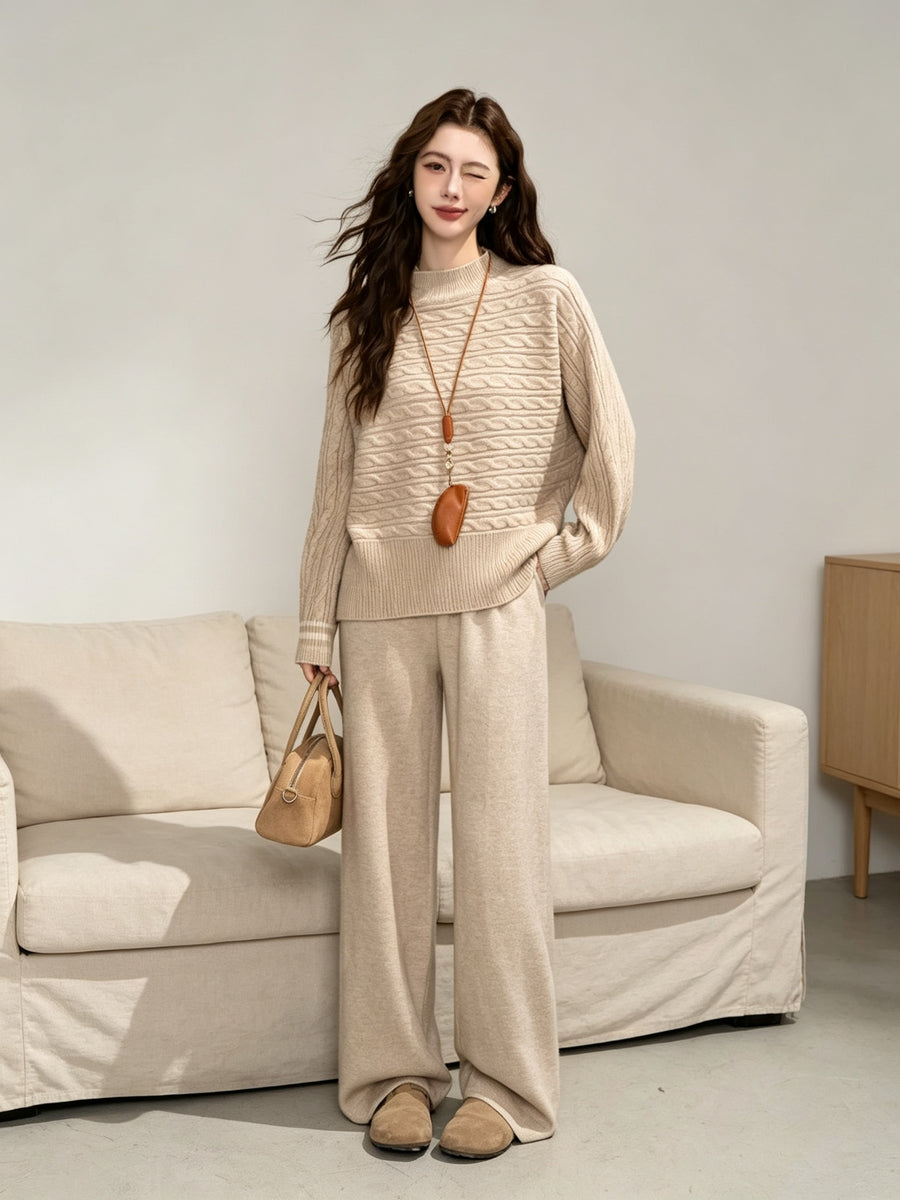 Stylish Women's Top Wide Leg Pants Suit for Every Occasion