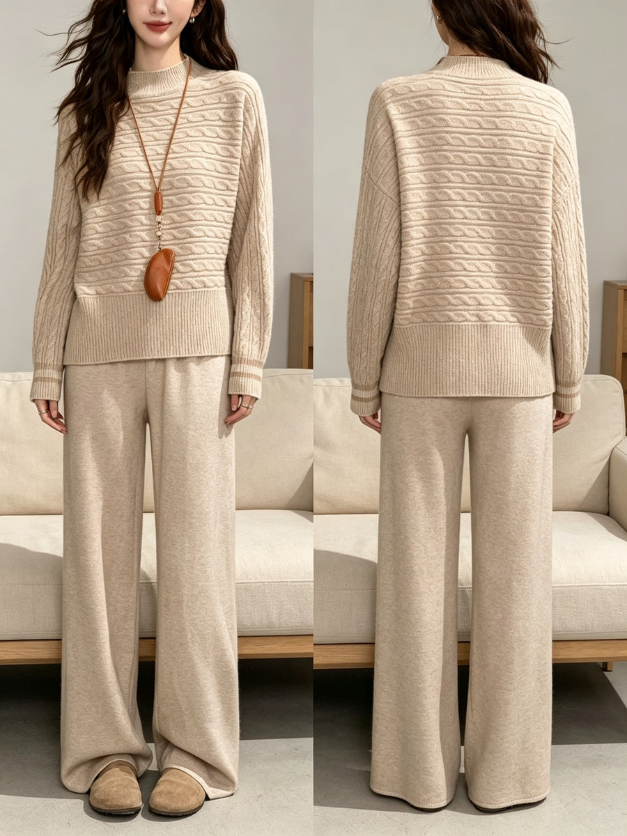 Stylish Women's Top Wide Leg Pants Suit for Every Occasion