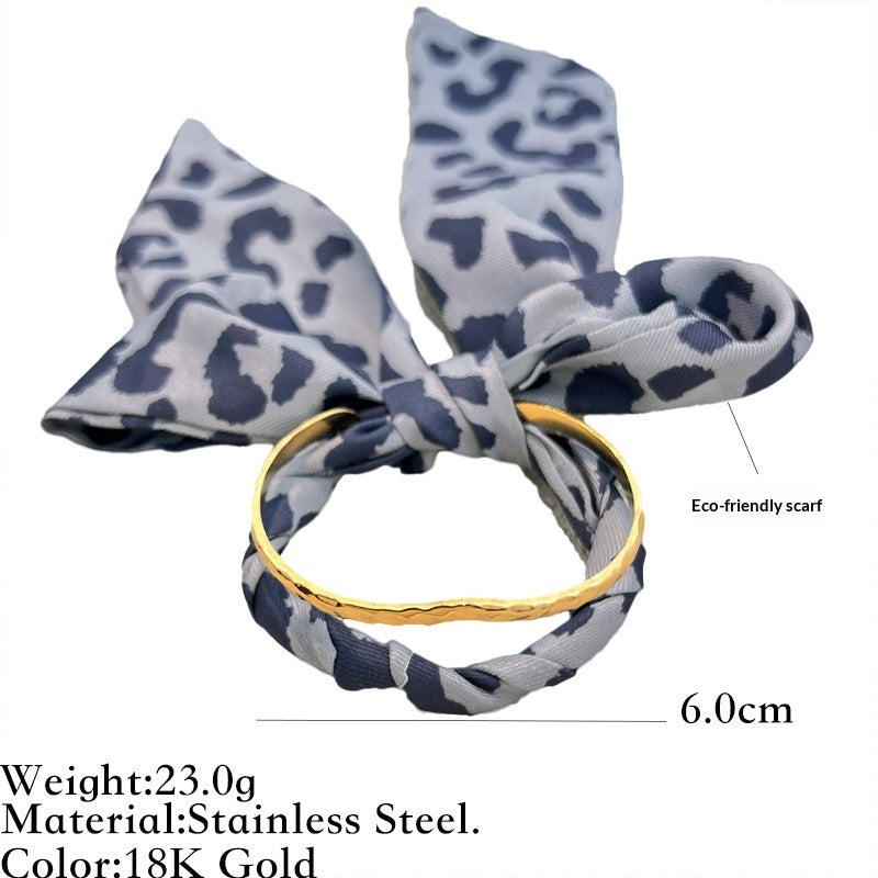 Stainless Steel Wide Openwork Bracelet for Stylish Elegance