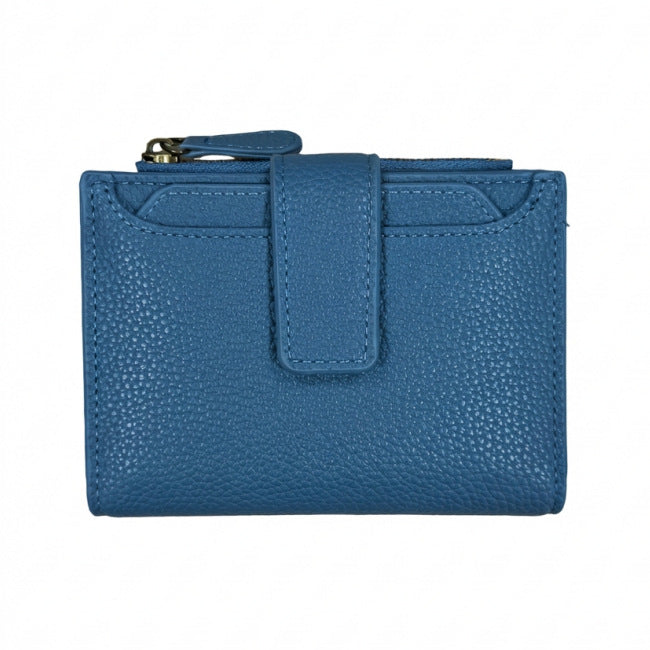 Functional Coin Purse with Ring-Bound Leather Wallet for Women