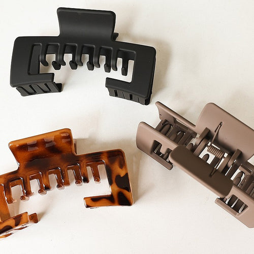 Matte Texture Rear Hair Clip for Secure Bangs