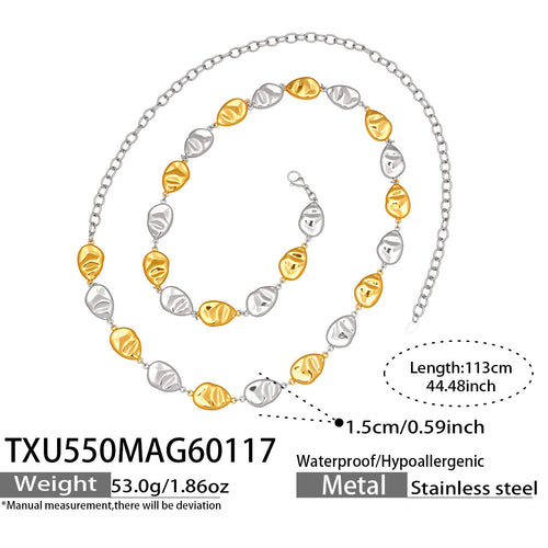 Textured Hollow Handmade Necklace for Women – Unique Jewelry