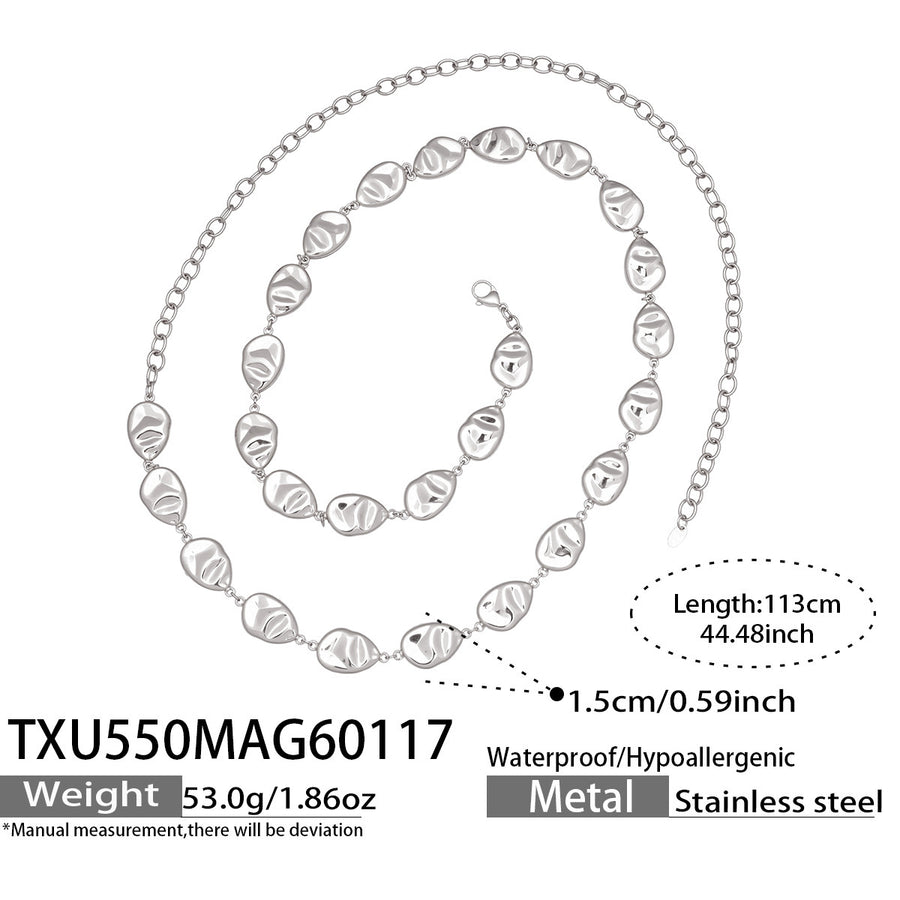 Textured Hollow Handmade Necklace for Women – Unique Jewelry