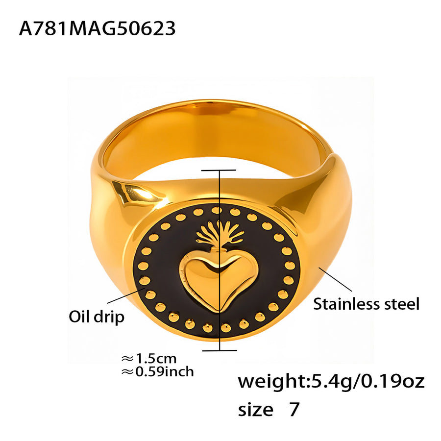 Womens Exaggerated Geometric Open Ring for Stylish Elegance