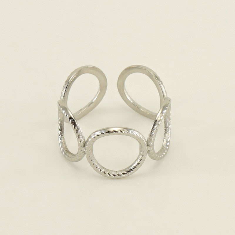 Personalized Titanium Steel Ring for Women - Elegant and Unique