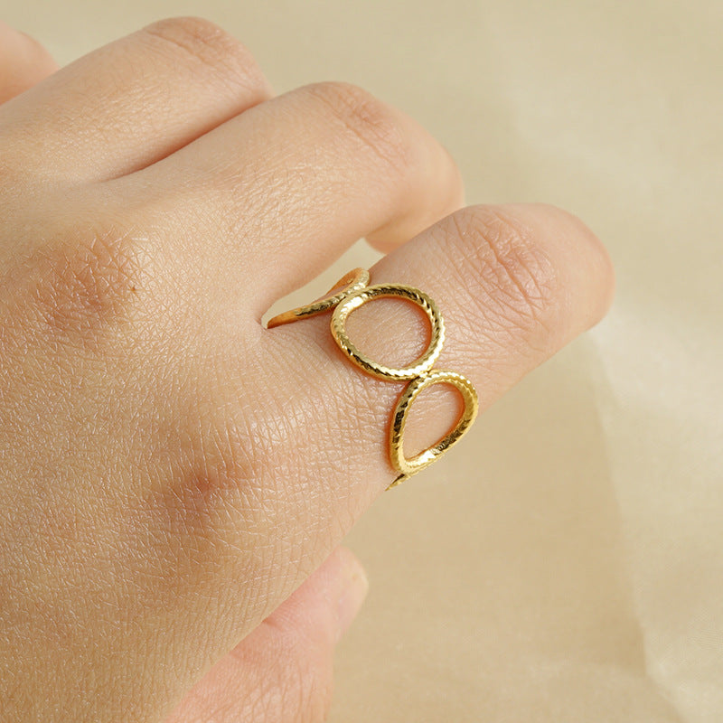 Personalized Titanium Steel Ring for Women - Elegant and Unique