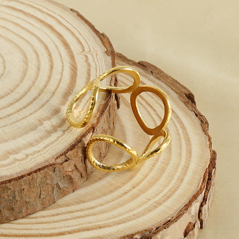 Personalized Titanium Steel Ring for Women - Elegant and Unique