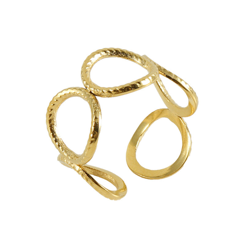 Personalized Titanium Steel Ring for Women - Elegant and Unique