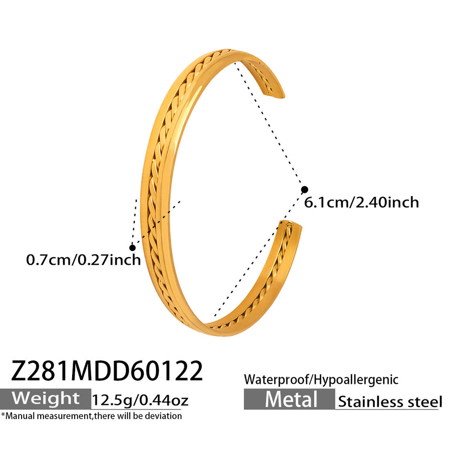 Simple Stylish and Personalized Stainless Steel Bracelet