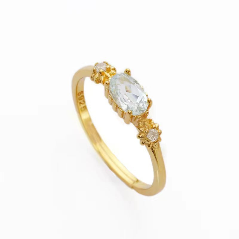 Japanese and Korean Diamond-studded Stacking Rings for Women