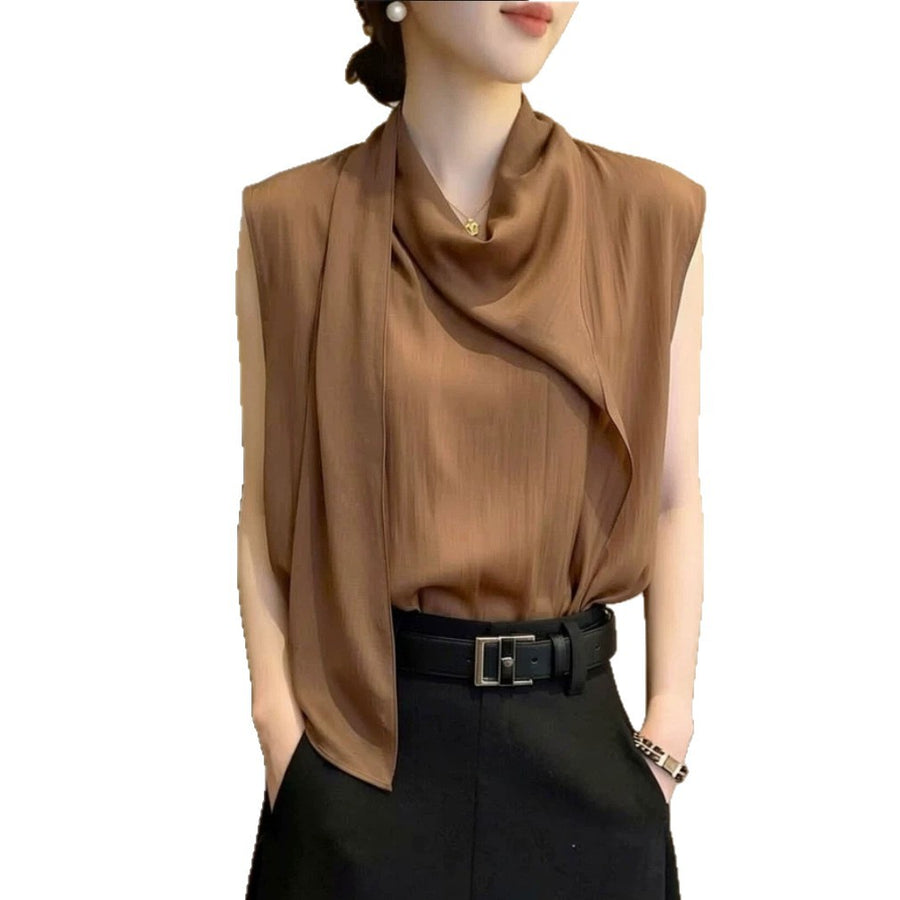 Stylish and Versatile Turtleneck Sleeveless Top for Women