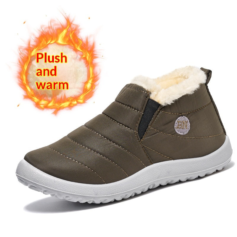 Warm Cotton Shoes Soft-soled Waterproof Boots for Snowy Days
