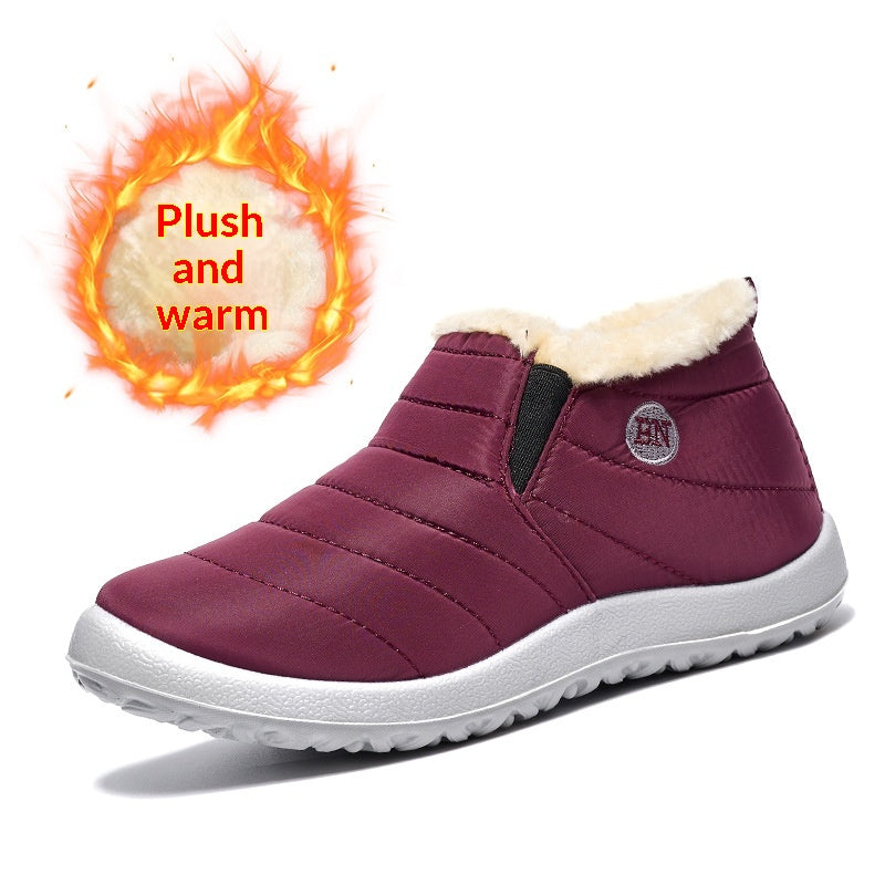 Warm Cotton Shoes Soft-soled Waterproof Boots for Snowy Days