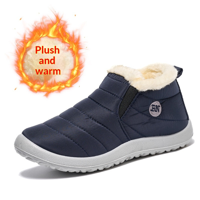 Warm Cotton Shoes Soft-soled Waterproof Boots for Snowy Days