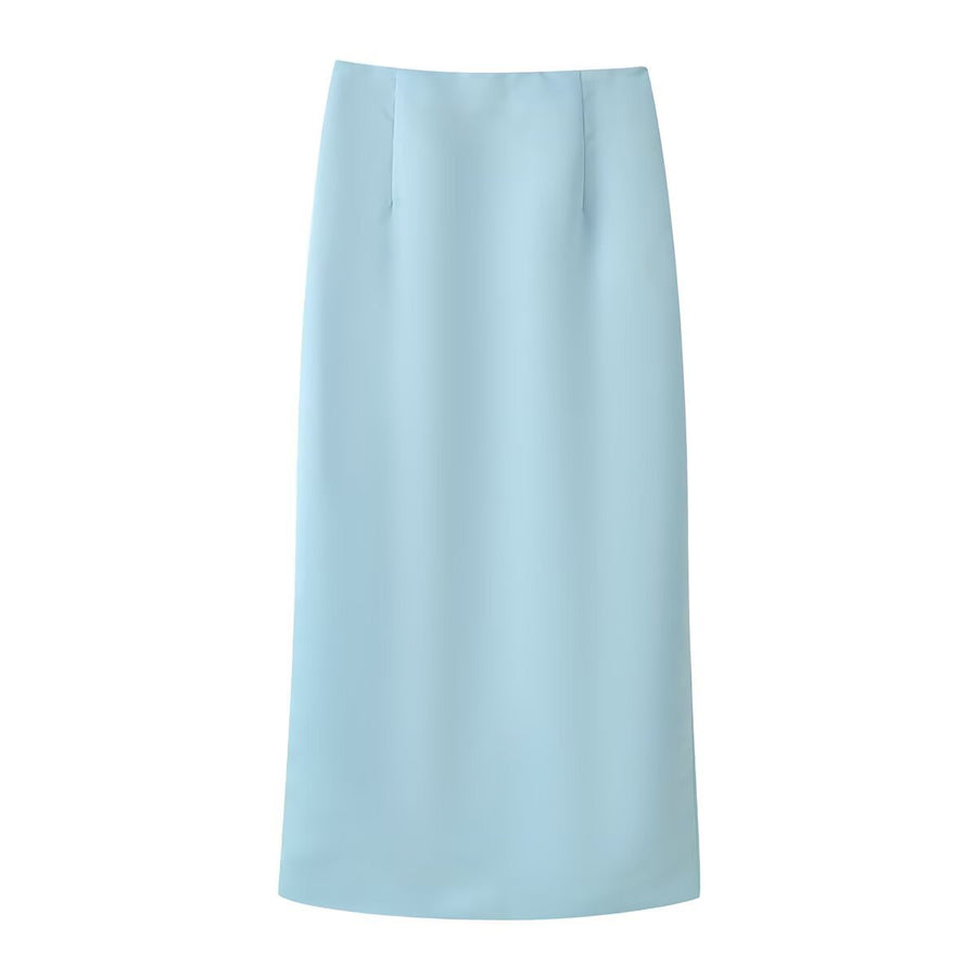 Simple and Elegant Pleated Top Solid-Color Lounge Set