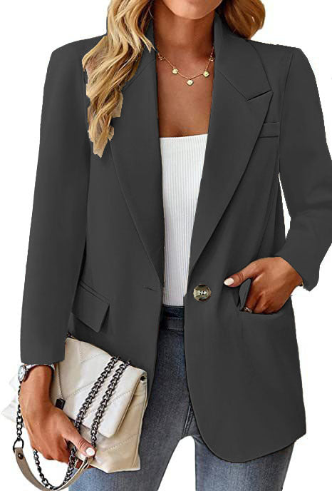 Elegant Single-breasted Blazer for Women - Chic Style