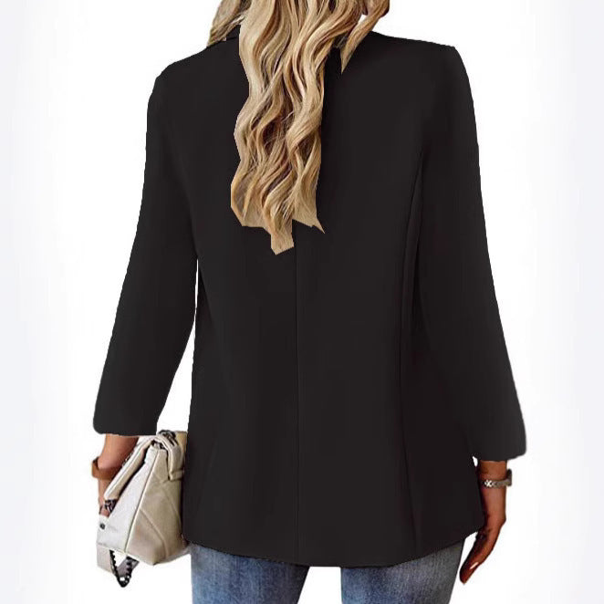 Elegant Single-breasted Blazer for Women - Chic Style