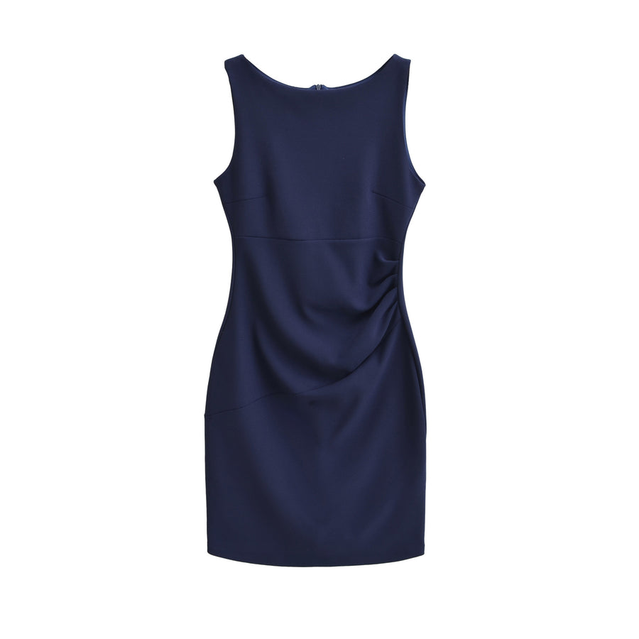Fashionable Solid-Color Slim-Fit Sleeveless Dress for Women