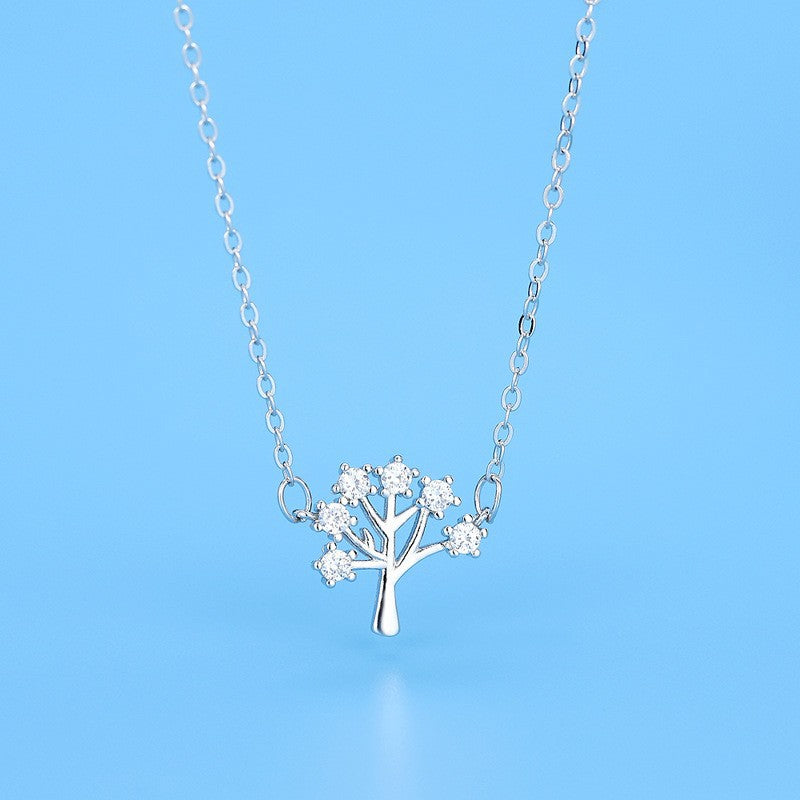 925 Sterling Silver Christmas Snowflake Pendant Necklace