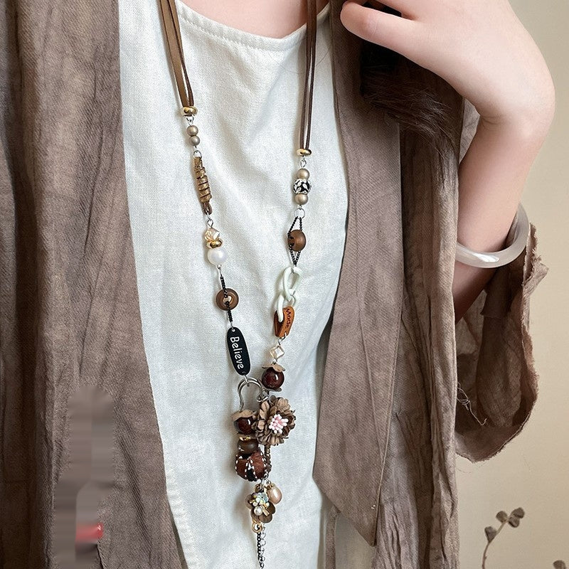 Bohemian Vintage Ethnic-Style Long Pendant Sweater Chain