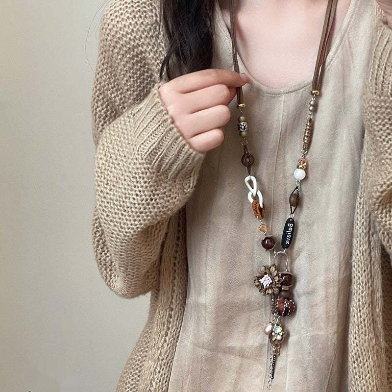 Bohemian Vintage Ethnic-Style Long Pendant Sweater Chain
