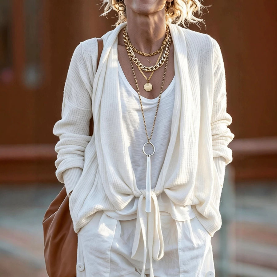 Fashionable and Minimalist Cardigan Coat for Women