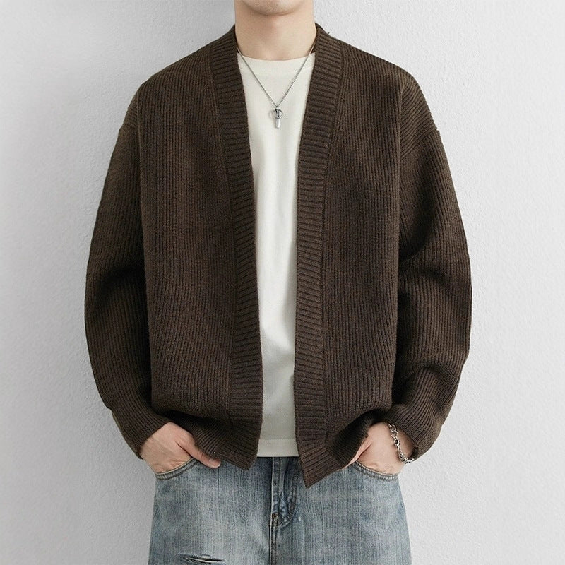 Retro Loose-fit Casual Chic Knit Sweater Cardigan